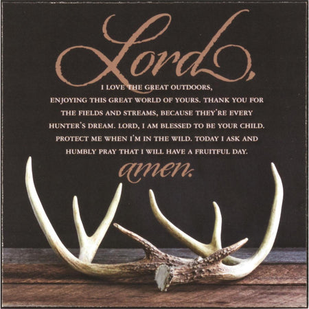 Plaque Wall Hunter's Prayer MDF 6X6 by Dicksons