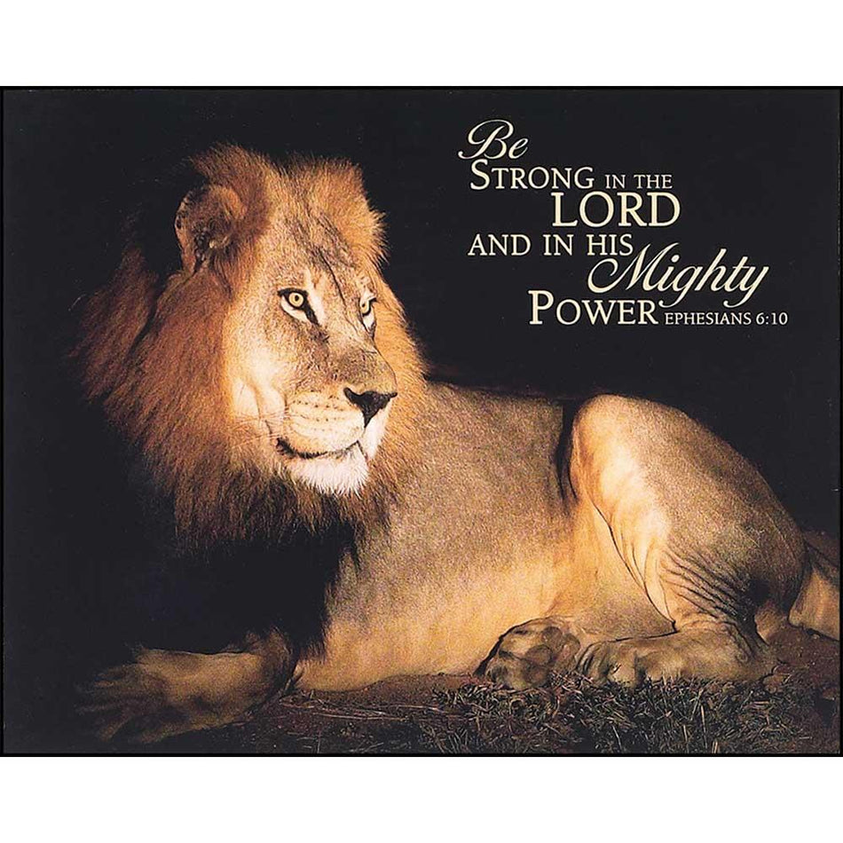 Plaque WALL BE STRONG EPH.6:10 MDF 10x8 by Dicksons