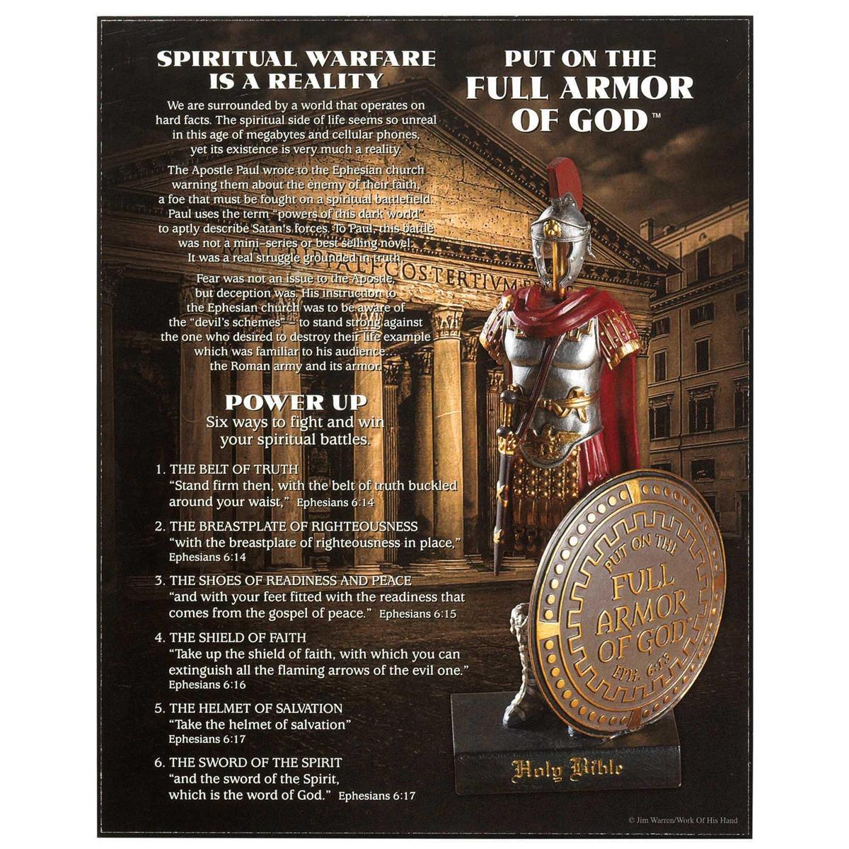 Put On Full Armor Antiqued Bronzed 10 x 8 MDF Decorative Wall and Tabletop Frame by Dicksons