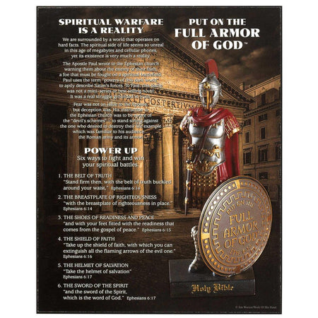 Put On Full Armor Antiqued Bronzed 10 x 8 MDF Decorative Wall and Tabletop Frame by Dicksons