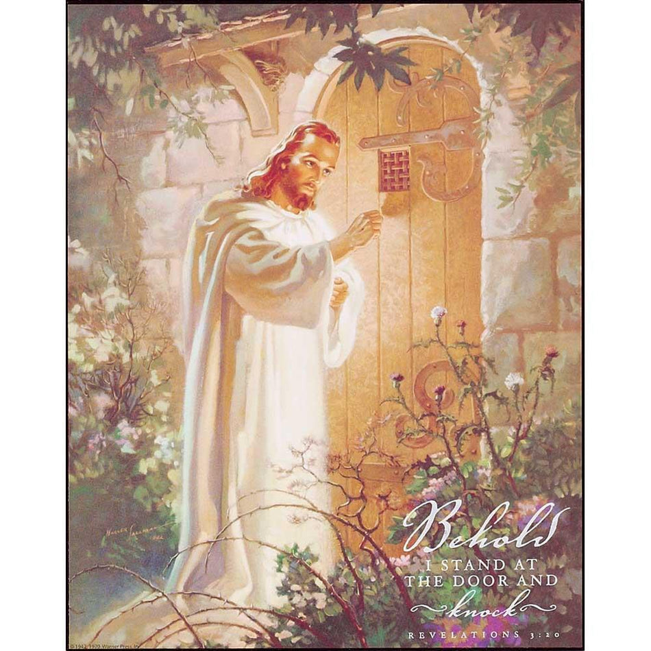 Plaque Wall Christ at Hearts Door MDF 8X10 by Dicksons