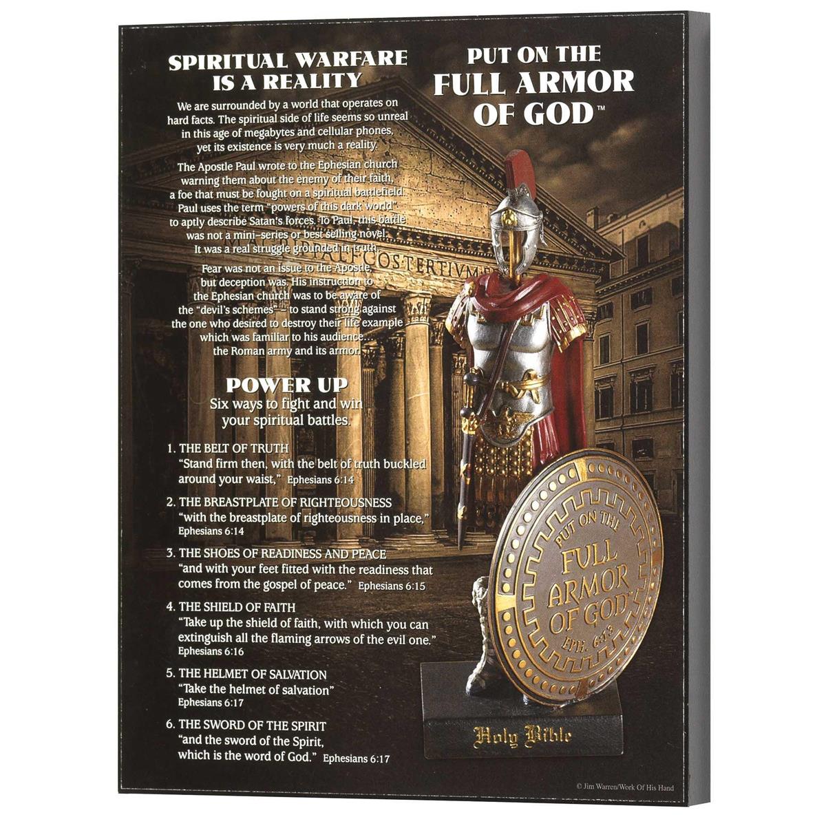 Put On Full Armor Antiqued Bronzed 10 x 8 MDF Decorative Wall and Tabletop Frame by Dicksons, product view 2