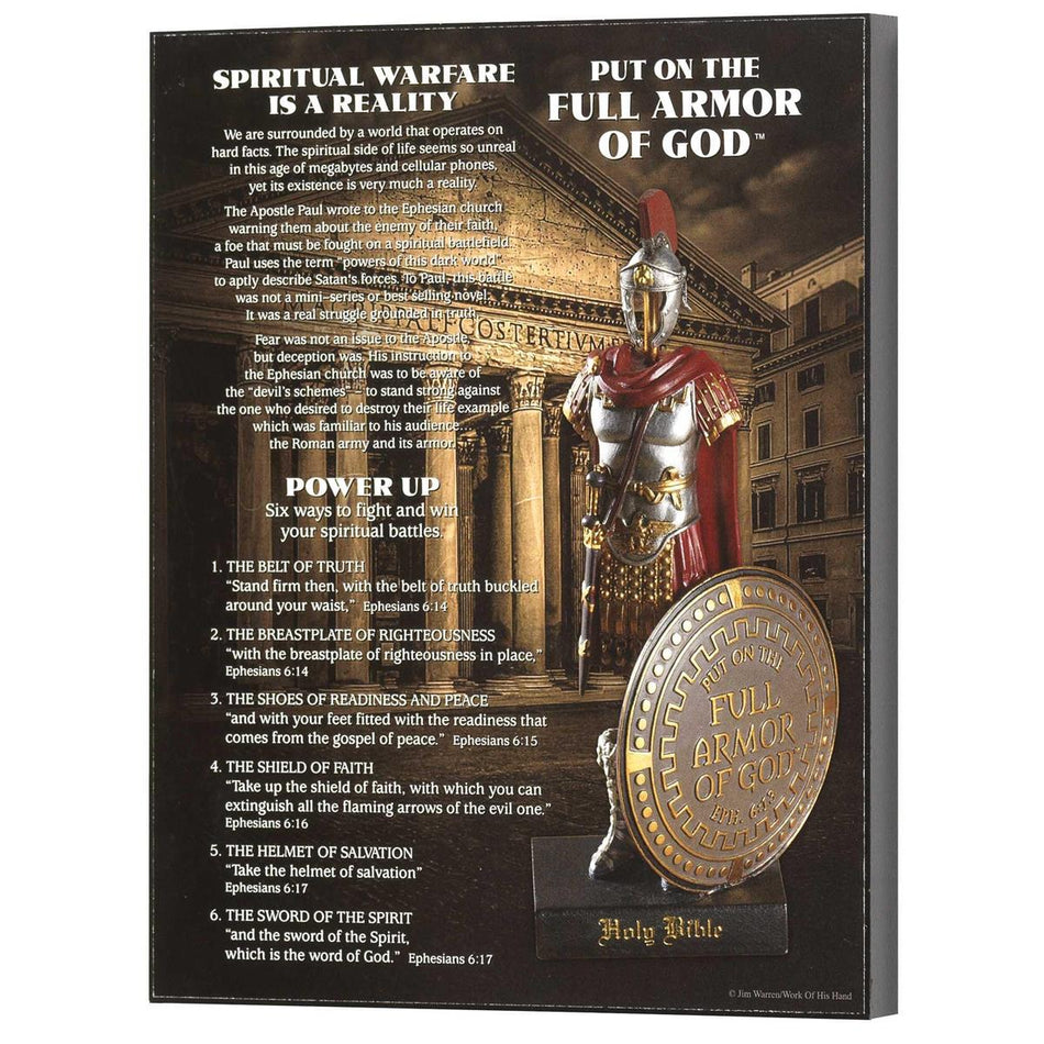 Put On Full Armor Antiqued Bronzed 10 x 8 MDF Decorative Wall and Tabletop Frame by Dicksons, product view 2