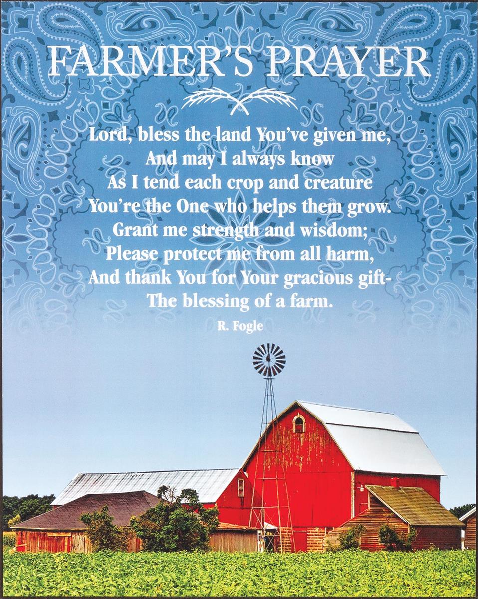 Plock Farmer's Prayer MDF 8X10 by Dicksons