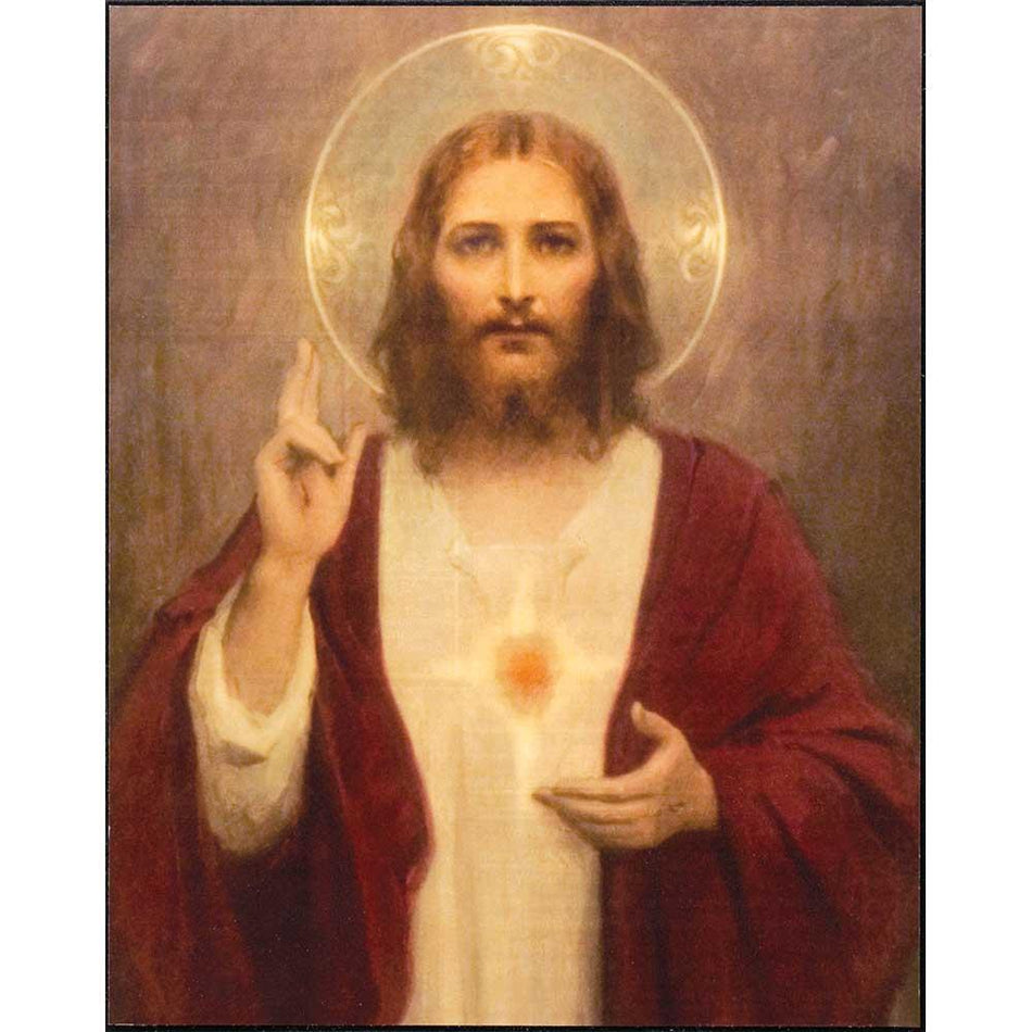 Plaque Wall Sacred Heart MDF 8X10 by Dicksons