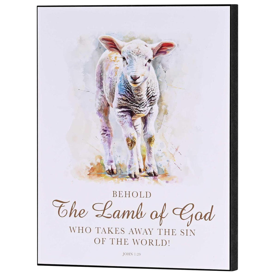 Wall Plaque Behold The Lamb Of God by Dicksons