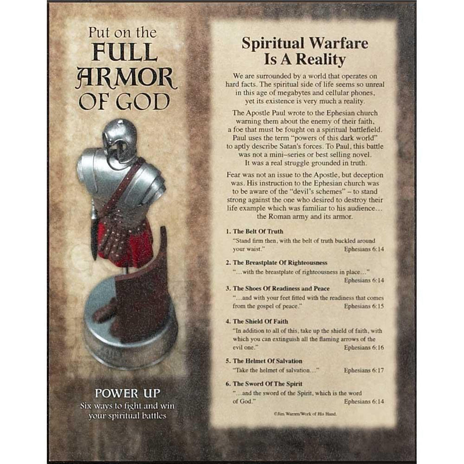 Full Armor of God Ephesians 6 Wood 8 x 10 Wall Art Plaque by Dicksons
