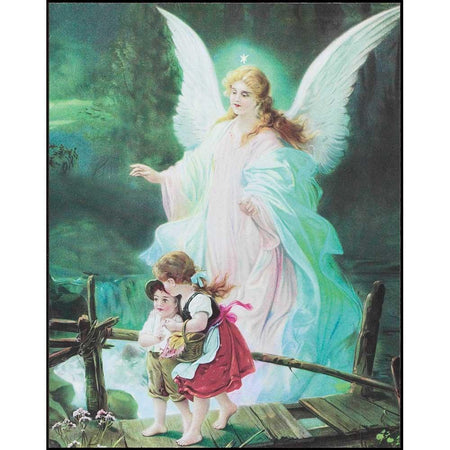 Plaque Wall Guardian Angel MDF 8X10 by Dicksons