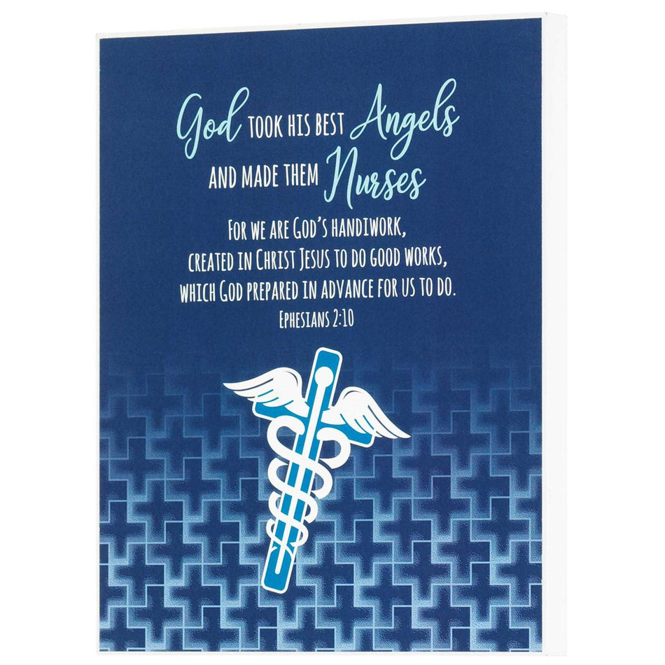 Wall Plaque Nurse God Took His Best by Dicksons