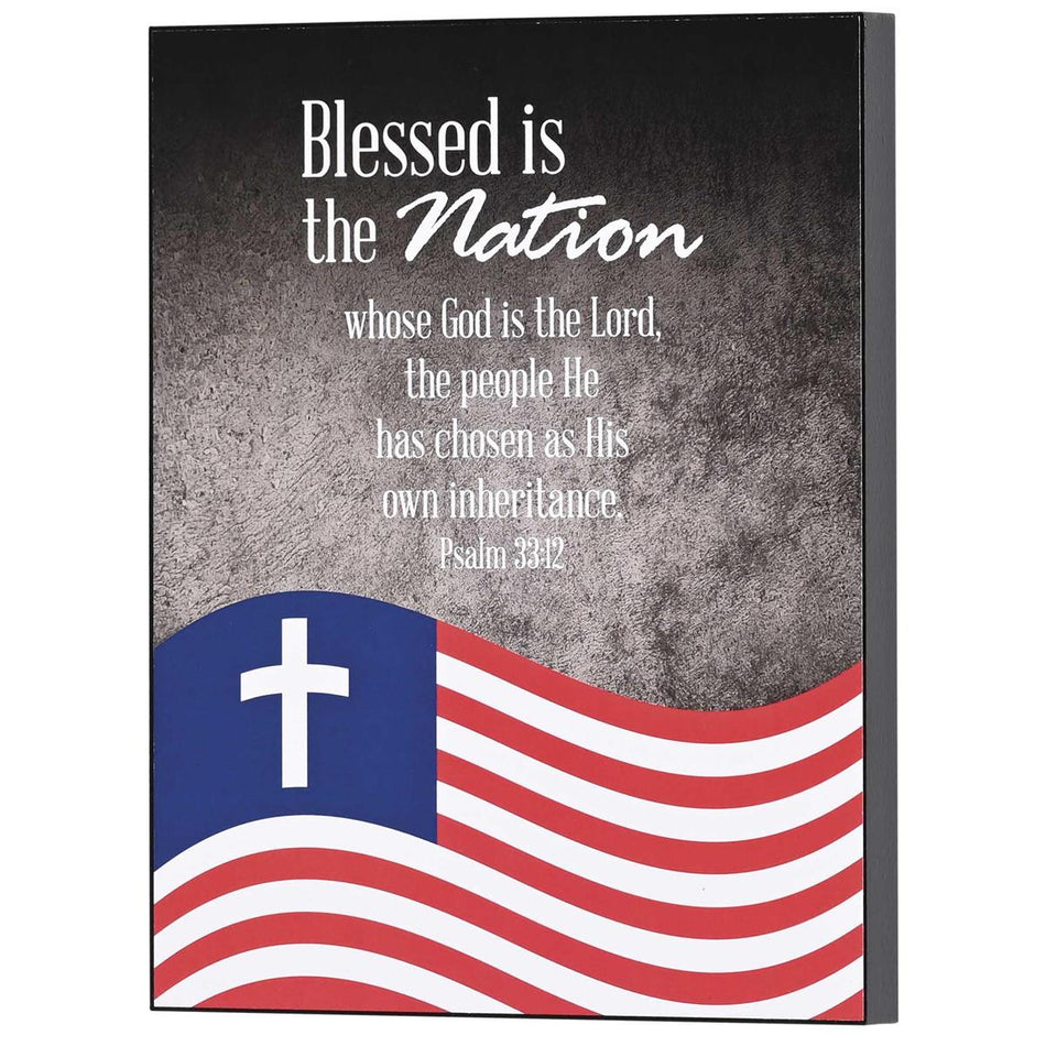 Blessed Is The Nation He Has Chosen Red, White (PLK810-877) by Dicksons