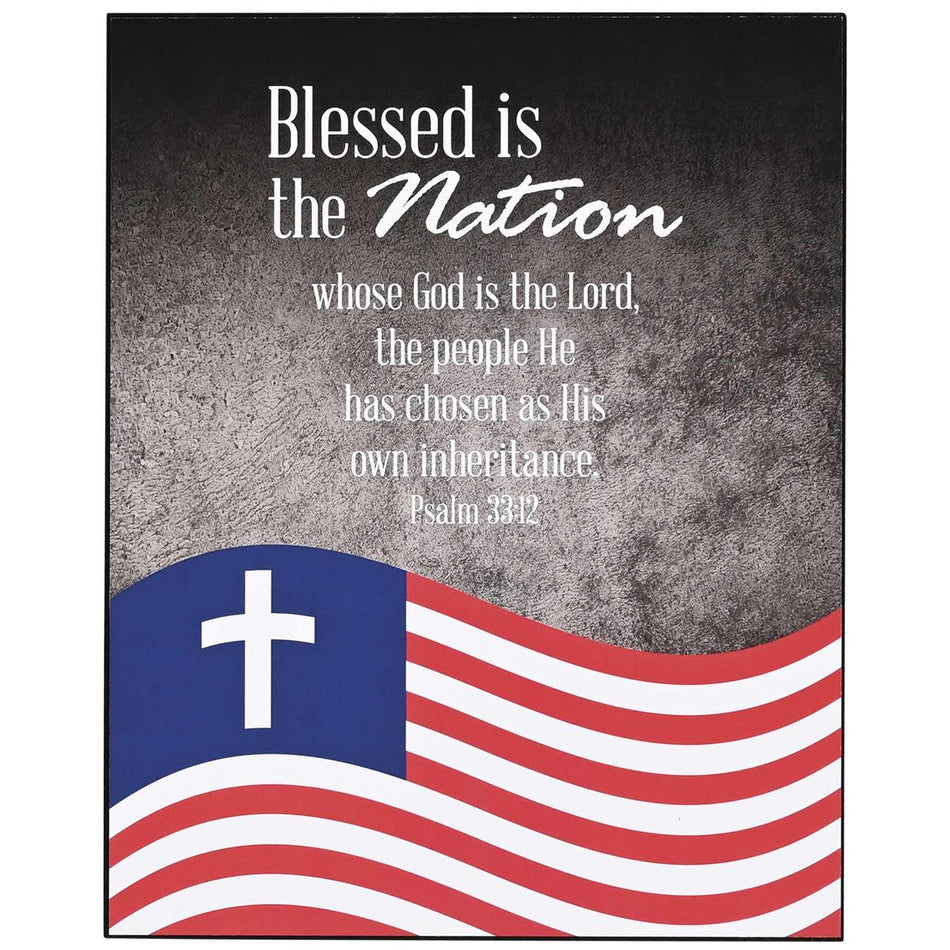 Blessed Is The Nation He Has Chosen Red, White (PLK810-877) by Dicksons, product view 2