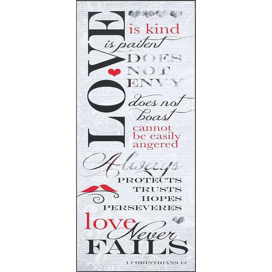 Plaque Wall Love Is Patient 1 Cor.13 MDF by Dicksons