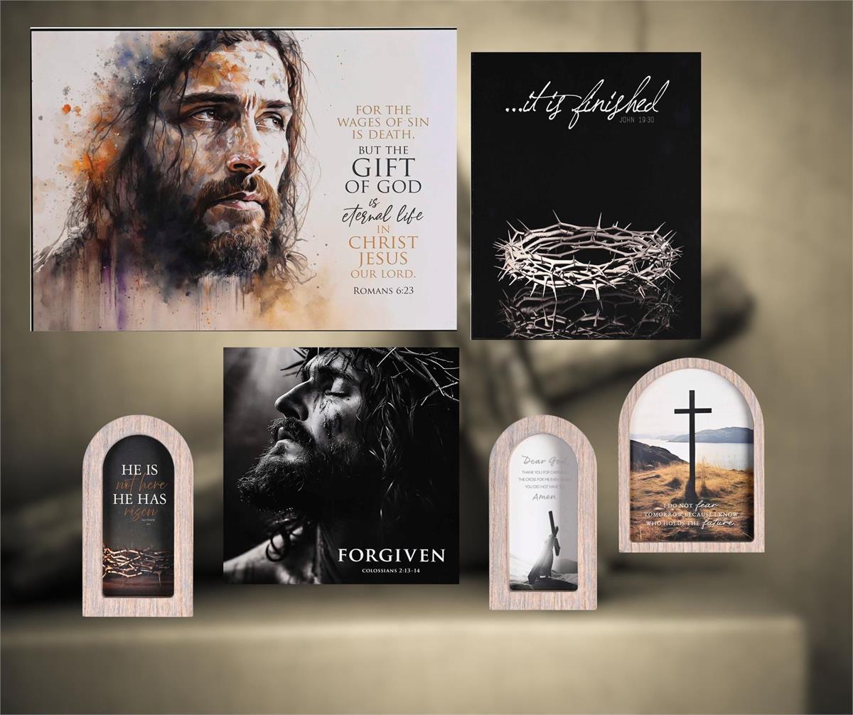 Wall Plaque 8x8 Forgiven Col. 2:13-14 by Dicksons, product view 4