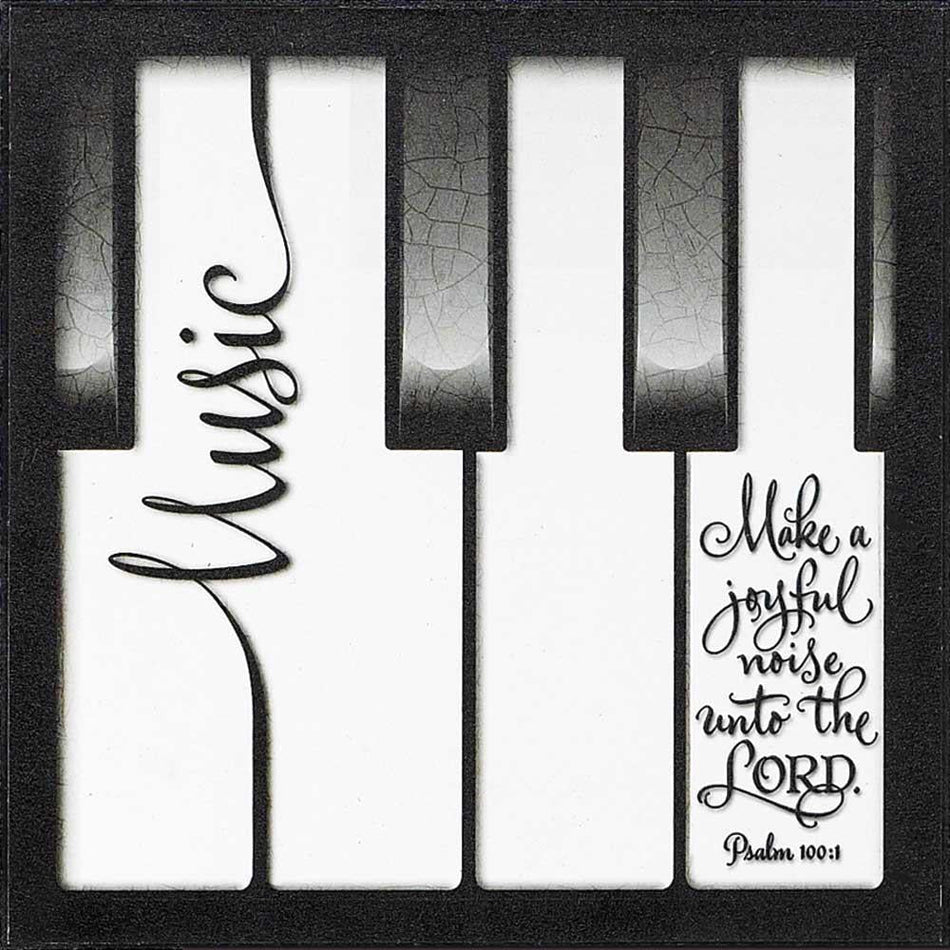 Plaque Wall Make A Joyful Noise MDF 8X8 by Dicksons