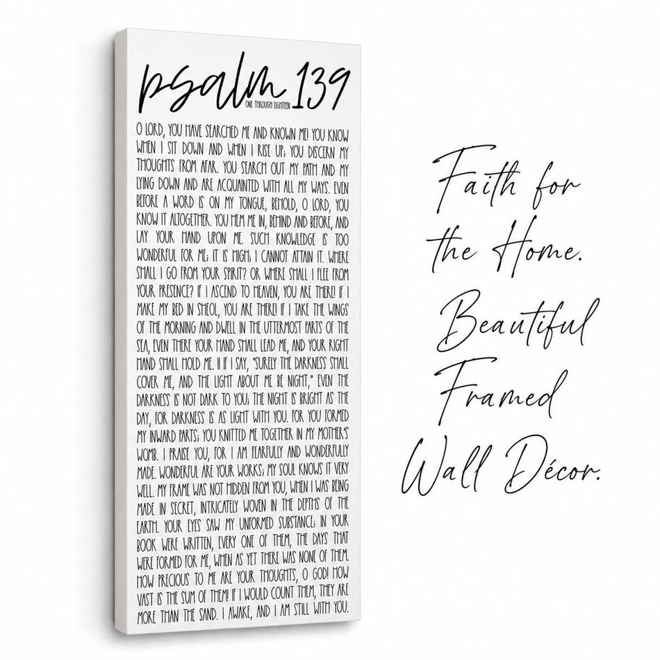 Wall Plaque Psalm 139:1-18, Wood by Dicksons, product view 2