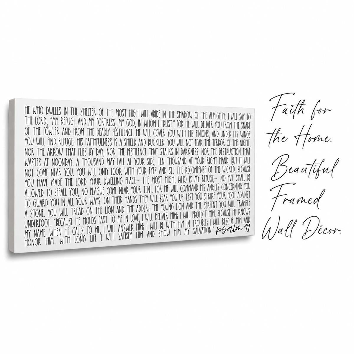 Wall Plaque Psalm 91 He Who Dwells, Wood by Dicksons, product view 2