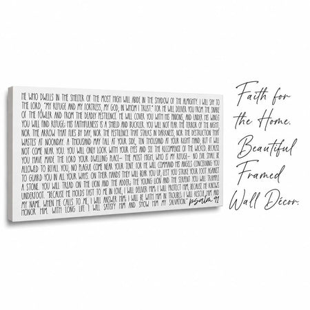 Wall Plaque Psalm 91 He Who Dwells, Wood by Dicksons, product view 2