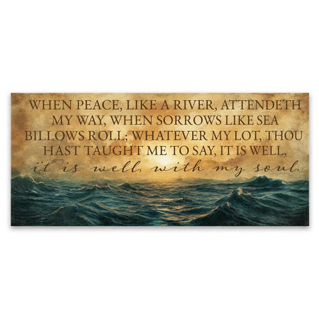 Wood Wall Plaque It Is Well With My Soul by Dicksons