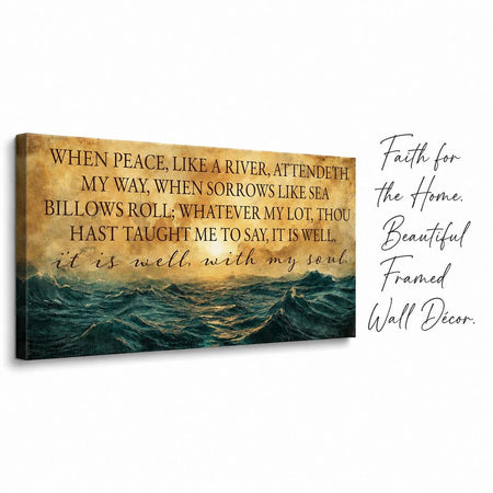 Wood Wall Plaque It Is Well With My Soul by Dicksons, product view 2