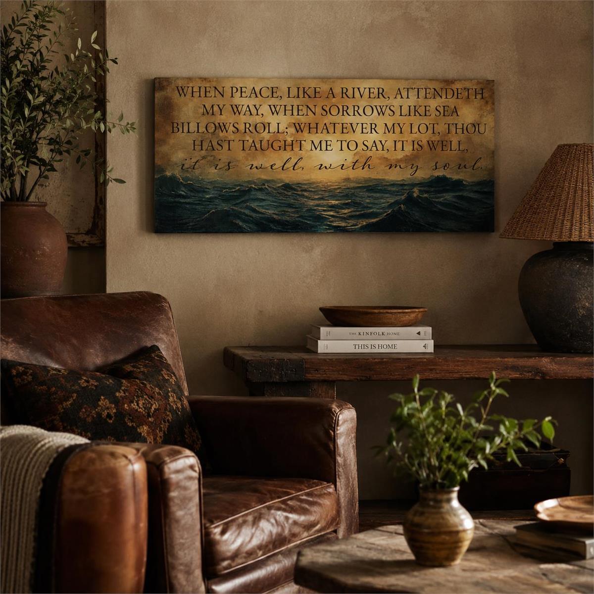 Wood Wall Plaque It Is Well With My Soul by Dicksons, product view 5