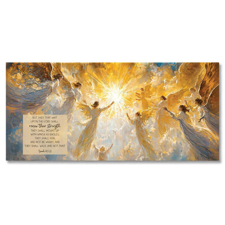 Wood Wall Plaque But They That Wait Upon by Dicksons