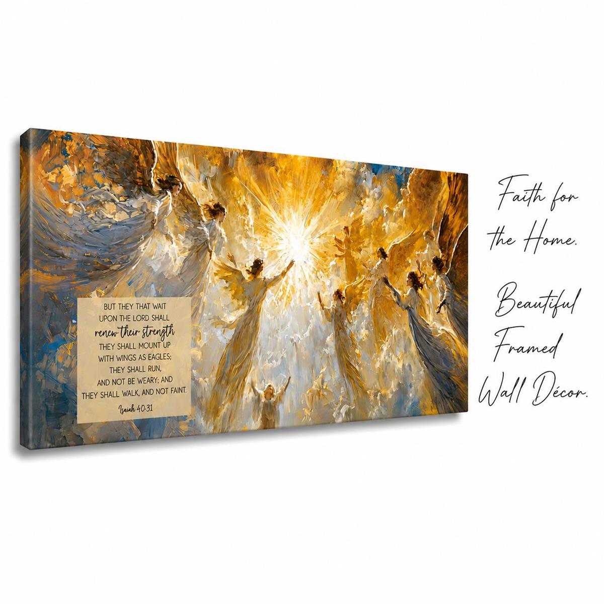 Wood Wall Plaque But They That Wait Upon by Dicksons, product view 2