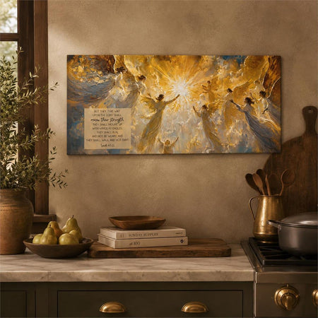 Wood Wall Plaque But They That Wait Upon by Dicksons, product view 5