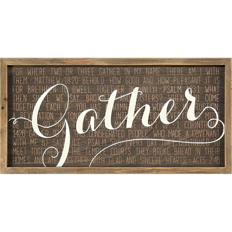 Plaque Wall Gather for Where Two or Three by Dicksons
