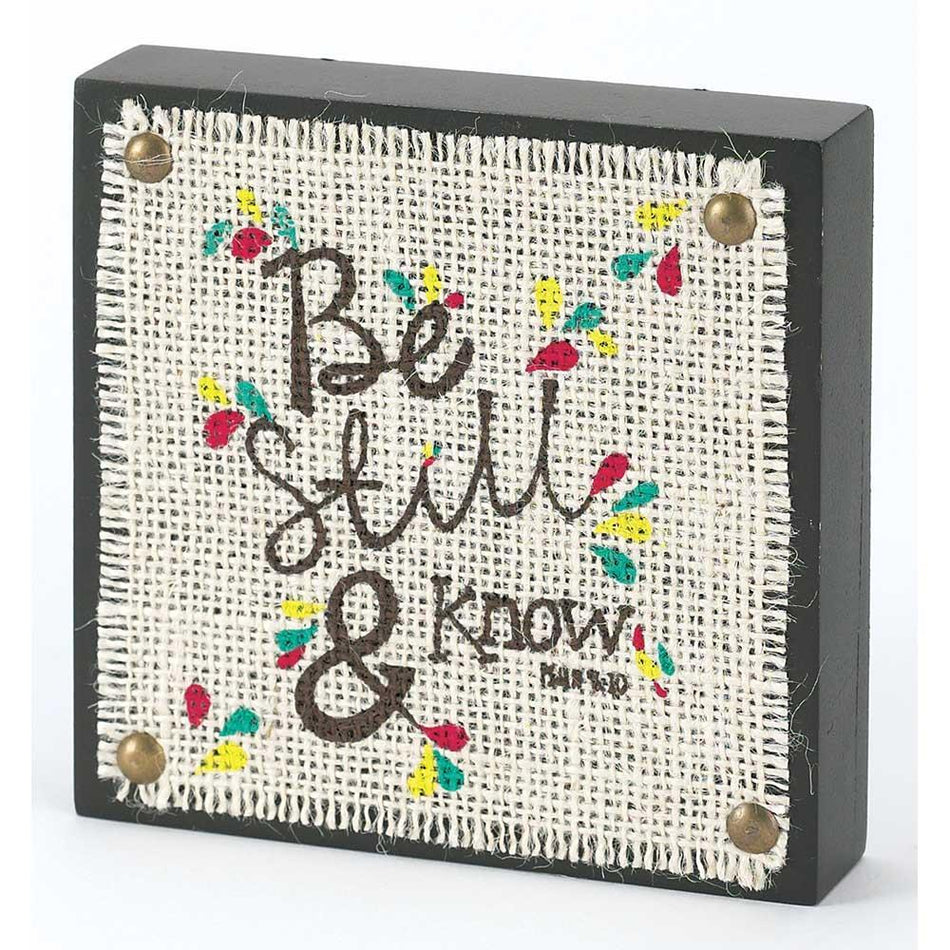 Plaque Tbltp-Wood-be Still & Know by Dicksons