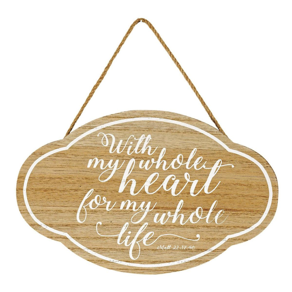 PLQWALL WITH MY HEART MDF 9 1/2x6 1/4 by Dicksons