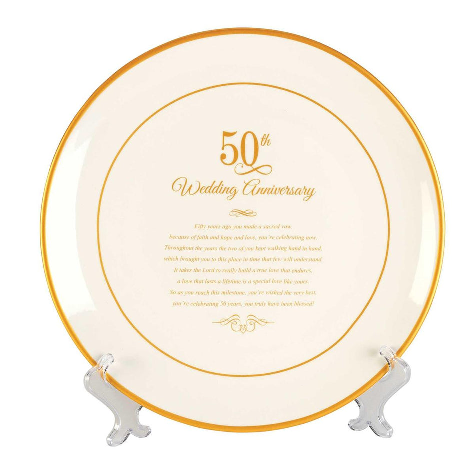 50th Wedding Anniversary Plate by Dicksons