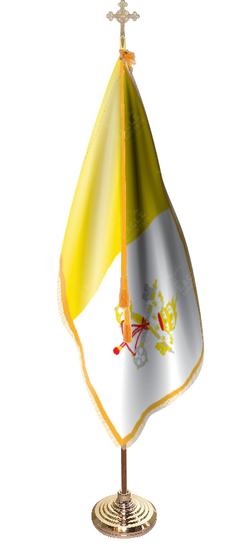 Indoor and Parade Papal Flag Set