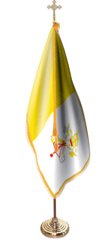 Indoor and Parade Papal Flag Set