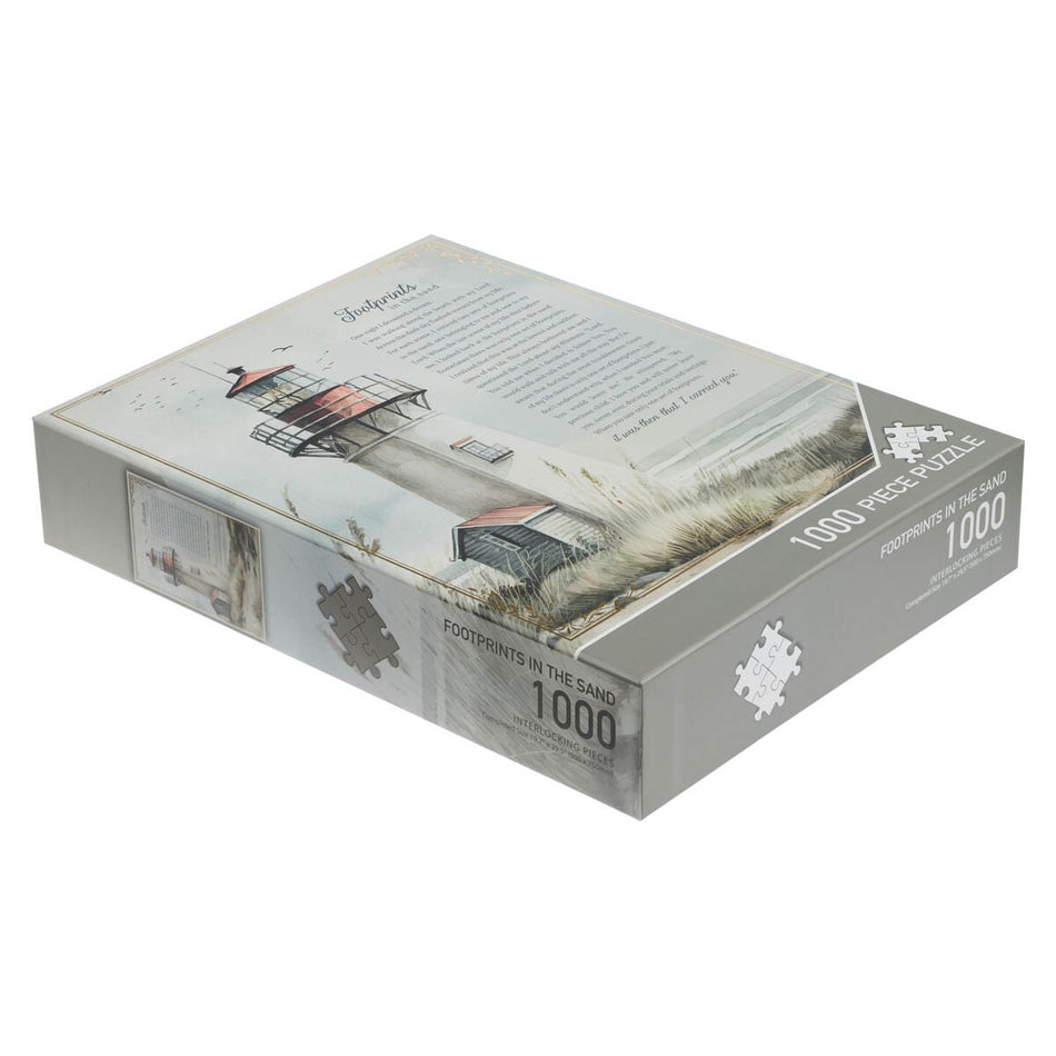 Footprints 1000-piece Puzzle by Christian Art Gifts, product view 2
