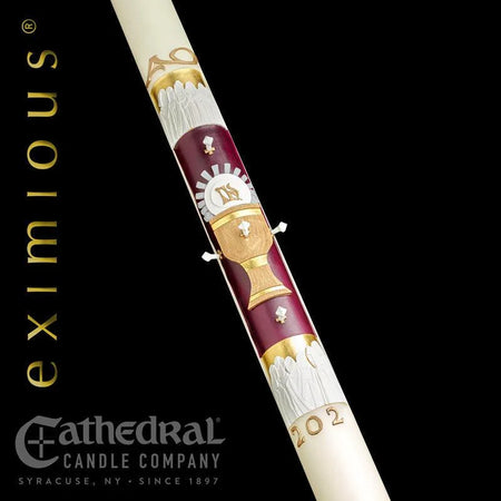 Paschal Candle - 12 Apostles, one of the items in the 12 Apostles Paschal Candle with Matching Side Altar Candles. A photograph of the assembled set is pending.