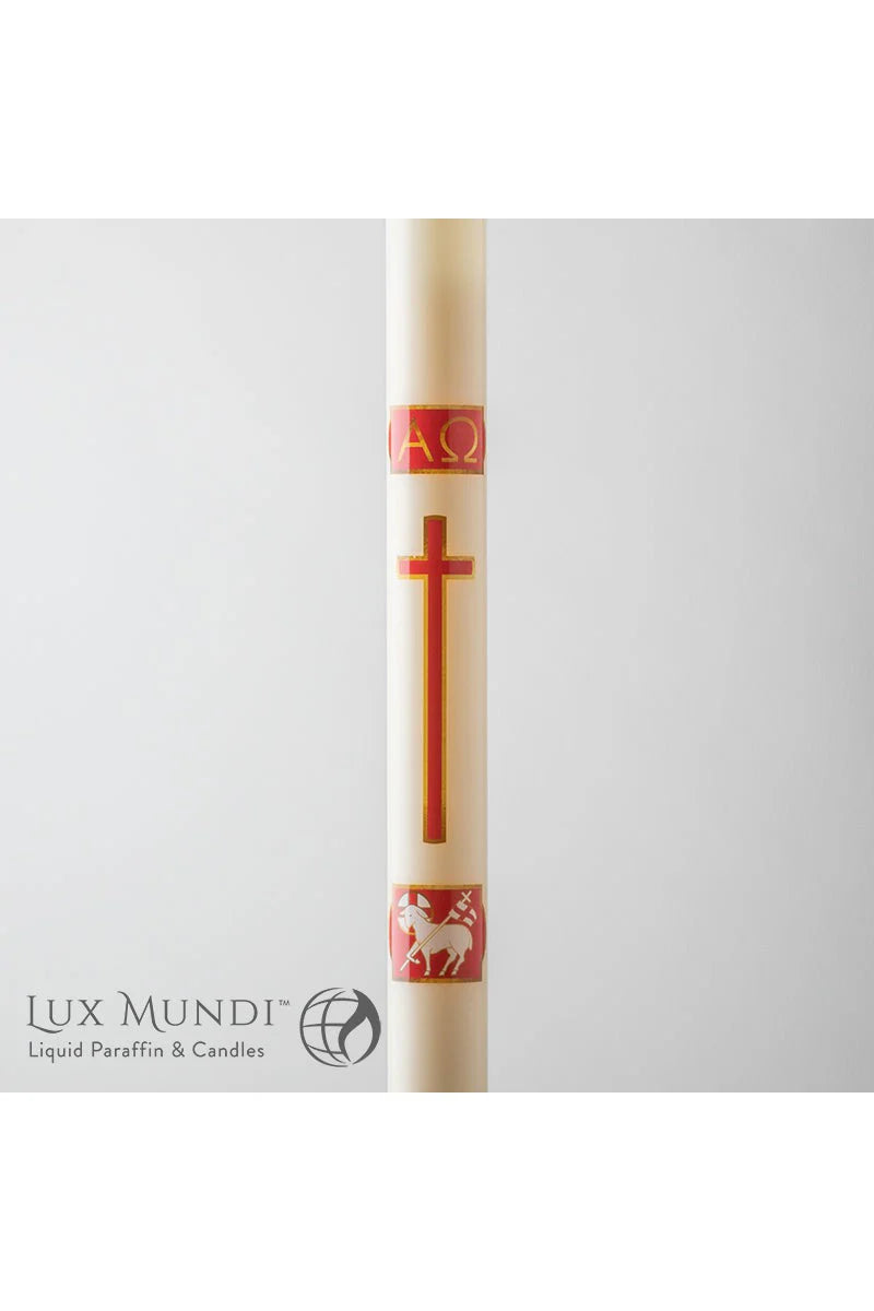 Paschal Candle Lamb of God Design- Oil Shell – CFaithS
