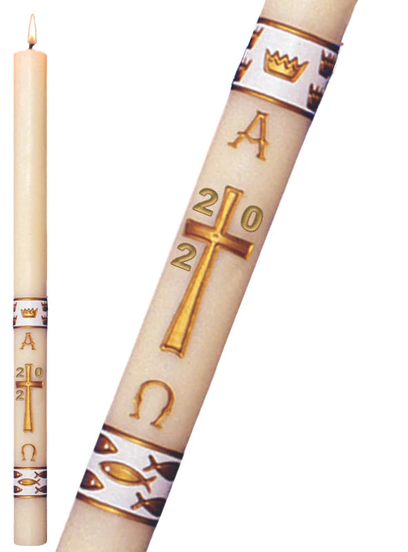 Paschal Candle - White Gloria