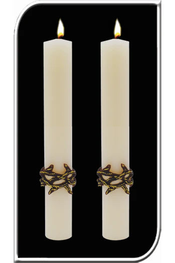 Paschal Side Candles - Crown of Thorns