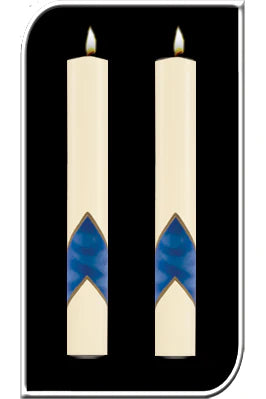 Paschal Side Candles - Serenity Sold as Pair