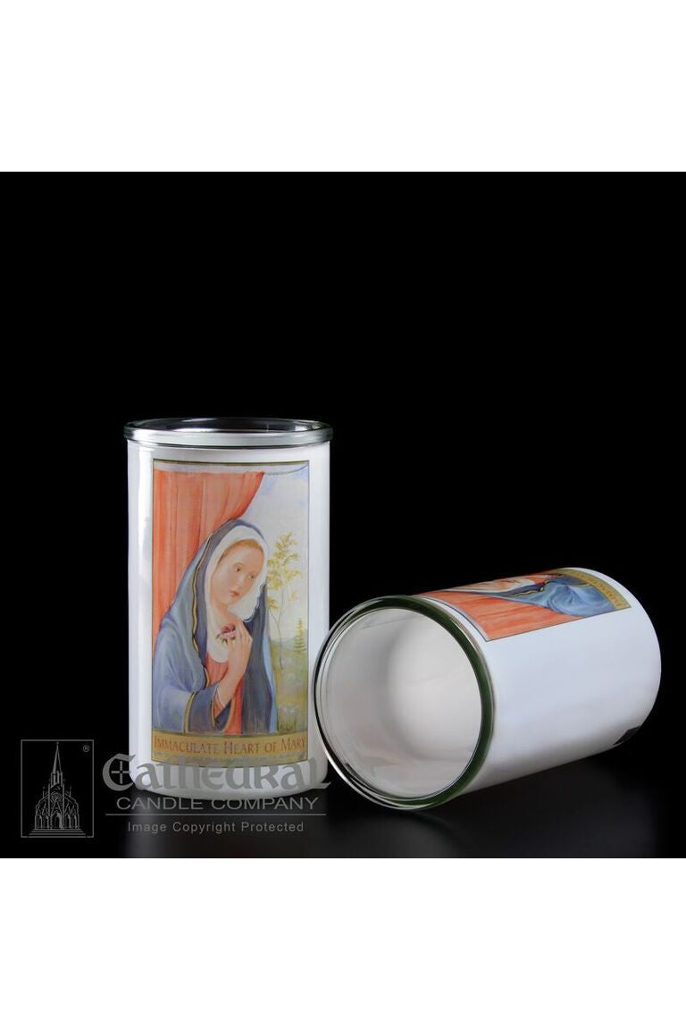 Patron Saint Glass 3 Day Globes - Immaculate Heart of Mary by Anchor Christian Distributors