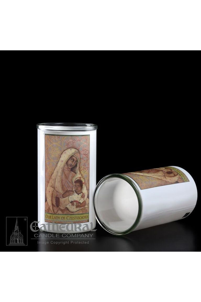 Patron Saint Glass 3 Day Globes - Our Lady of Czestochowa by Anchor Christian Distributors