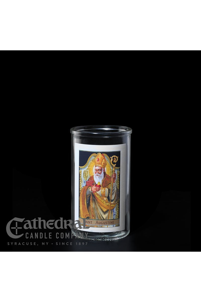 Patron Saint Glass 3 Day Globes - St. Augustine by Anchor Christian Distributors