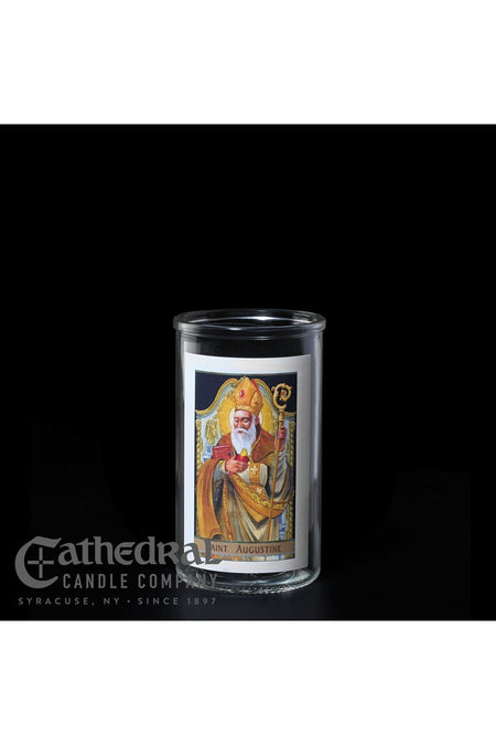 Patron Saint Glass 3 Day Globes - St. Augustine by Anchor Christian Distributors