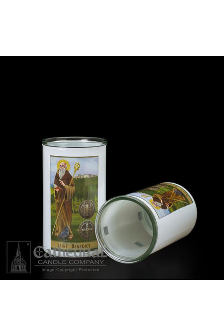 Patron Saint Glass 3 Day Globes - St. Benedict by Anchor Christian Distributors