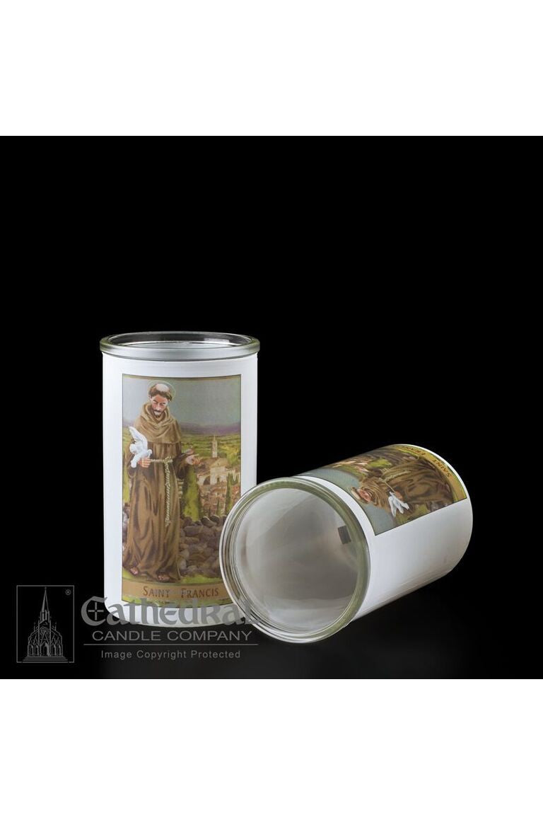 Patron Saint Glass 3 Day Globes - St. Francis by Anchor Christian Distributors