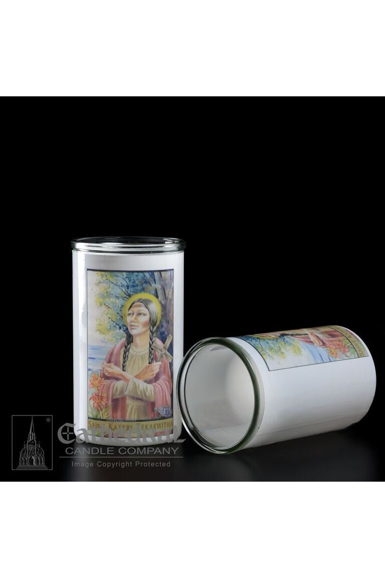 Patron Saint Glass 3 Day Globes - St. Kateri Tekakwitha by Anchor Christian Distributors