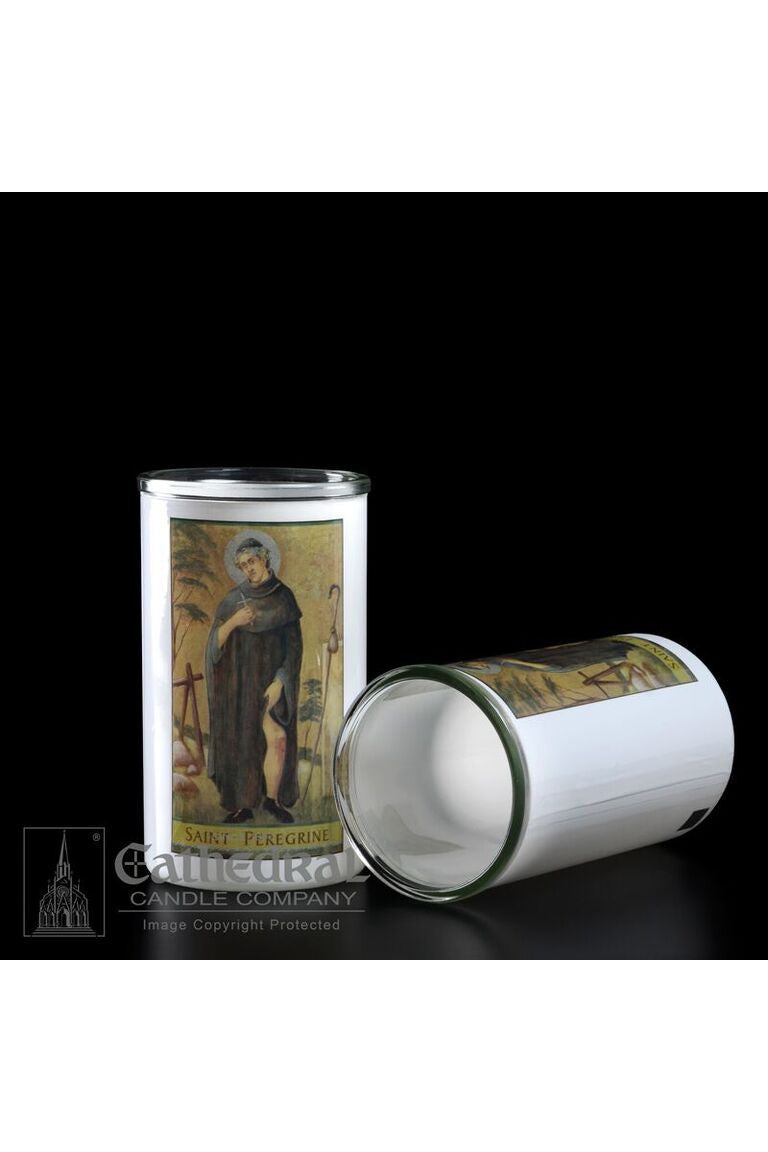 Patron Saint Glass 3 Day Globes - St. Peregrine by Anchor Christian Distributors
