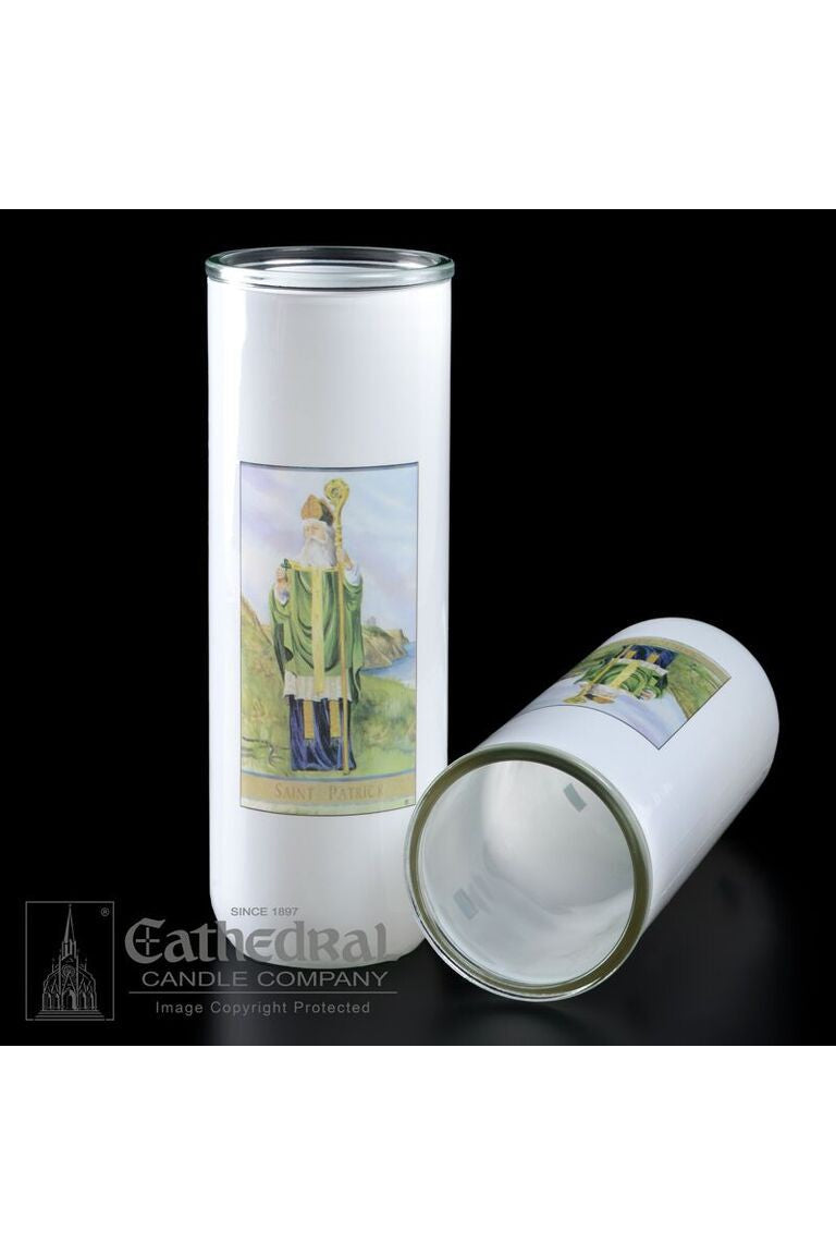 Patron Saint Glass 5/6/7 Day Globes - St. Patrick by Anchor Christian Distributors