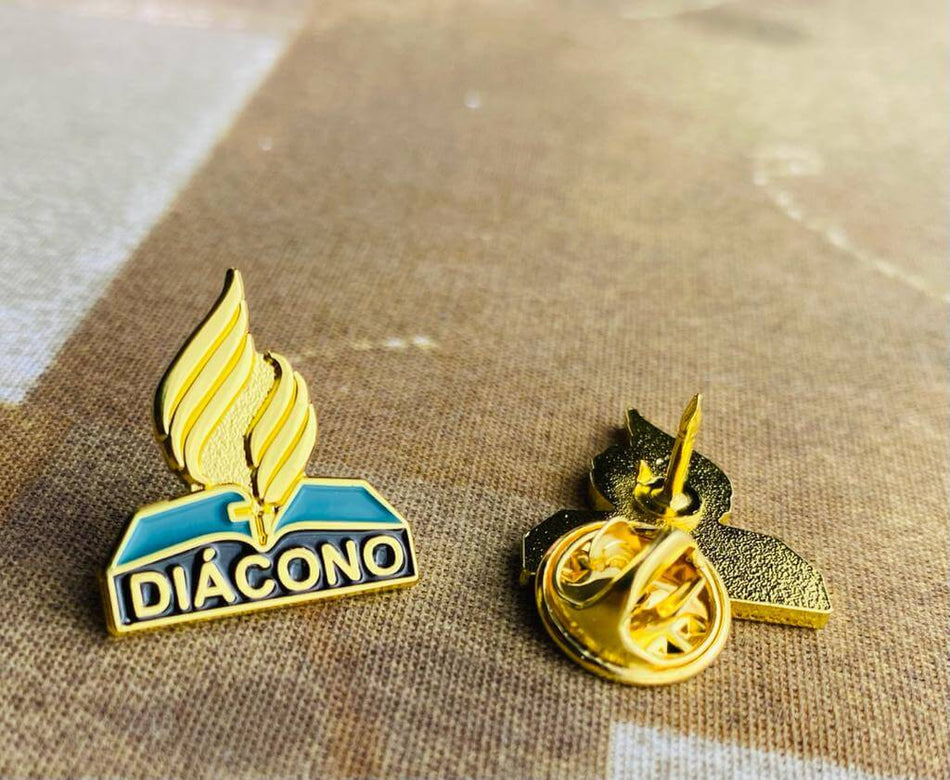 Official SDA Deacon Lapel Pin – Gold-Toned - Pin de Diácono Oficial