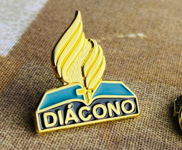 Official SDA Deacon Lapel Pin – Gold-Toned - Pin de Diácono Oficial